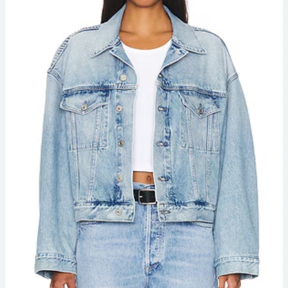 Frame Overlap Denim jacket in Cyclone, size L, E24 - Picture 1 of 10